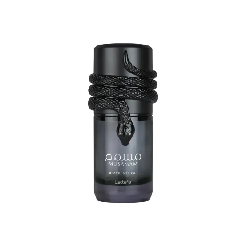 Perfume Mussaman Black Intense Eau de Parfum Lattafa original en Colombia | Perfumería Sillage